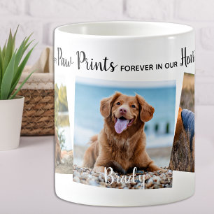 Mug Empreintes de pattes Personnalisés Dans Notre Coeu