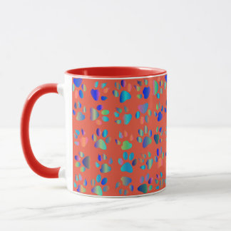 Mug Empreintes des pieds animaux