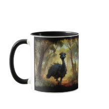 Emu et Forêt extérieure australienne
