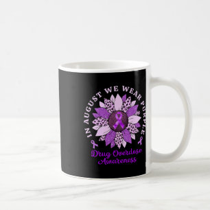 Mug En Août Nous Portons Violet Tournesol Drogue Overd