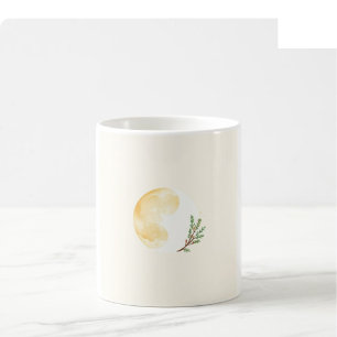 Mug en aquarelle de Noël - Or et crème