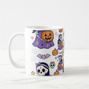 Mug En attendant un petit Boo squelette enceinte Hallo