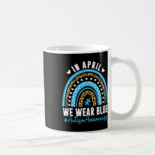 Mug En Avril Nous Portons Bleu Sensibilisation sur l'a