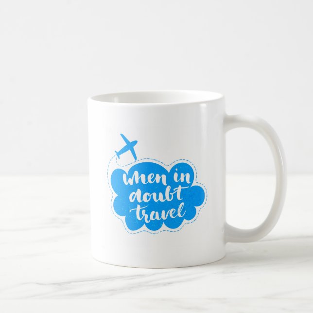 Mug En cas de doute nuage de voyage (Droite)