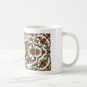 Mug en céramique à cœur d'art folklorique Rosemali