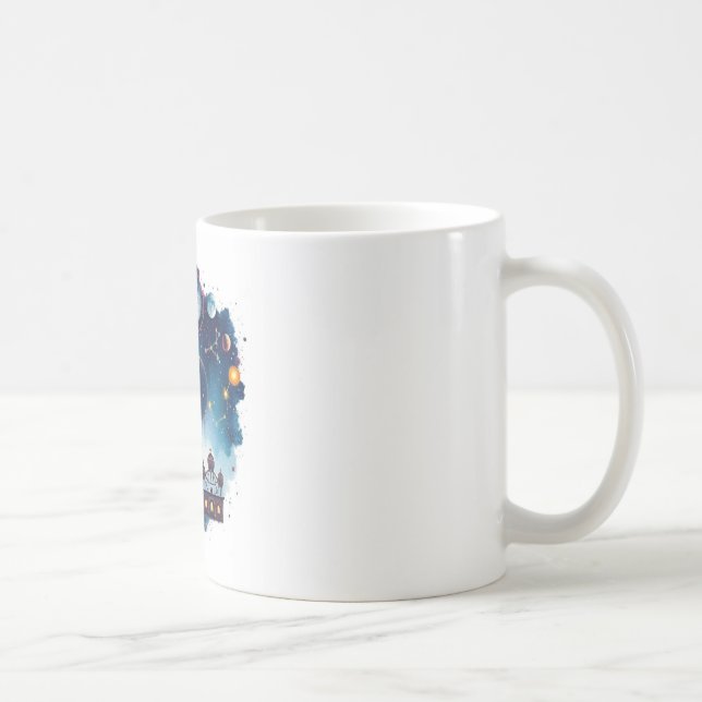 Mug en céramique de l'espace cosmique - Explorez l (Droite)