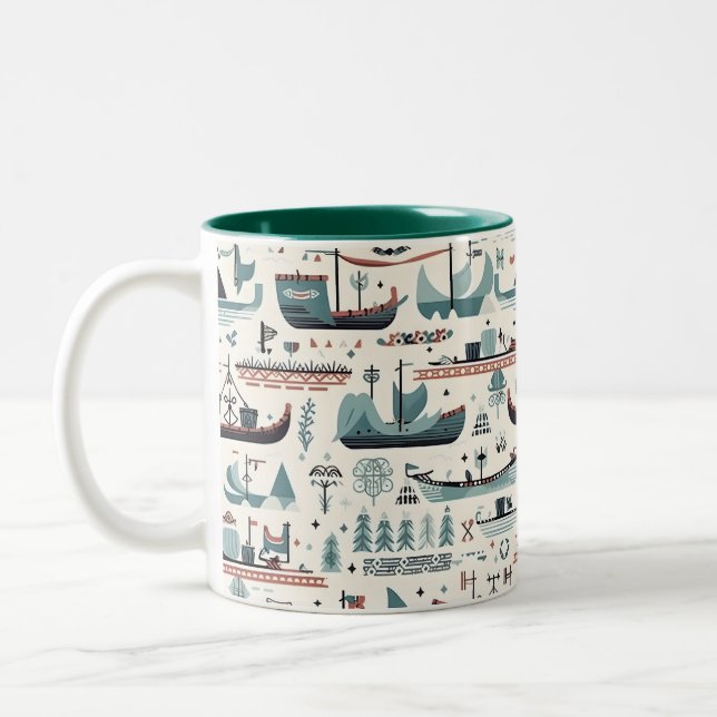 Mug en céramique d'inspiration nordique (Gauche)