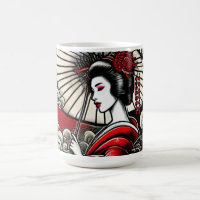 Mug en céramique Geisha Art