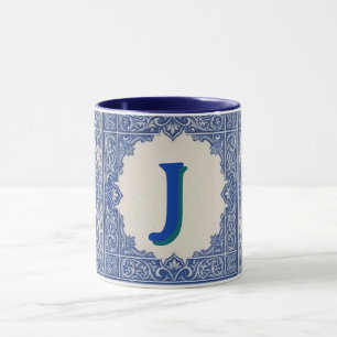 Mug en céramique personnalisé Azulejo Portugais
