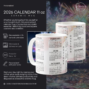 Mug en céramique personnalisé de 11 oz pour calend