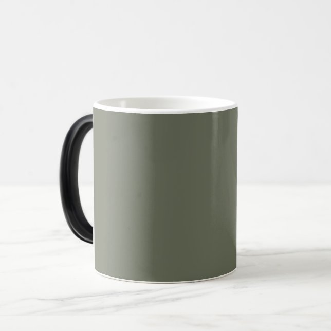 Mug en céramique vert mousse - Conception personna (Devant gauche)