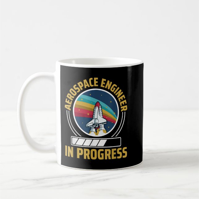 Mug En cours Génie aéronautique et aérospatial (Gauche)
