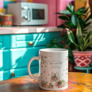 Mug En dehors du marché   Monogramme de la future Mme