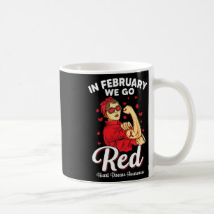 Mug En Février Nous Allons Soutien Rouge Heart Disease