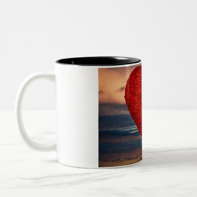 Mug en fleur de coeur (Gauche)