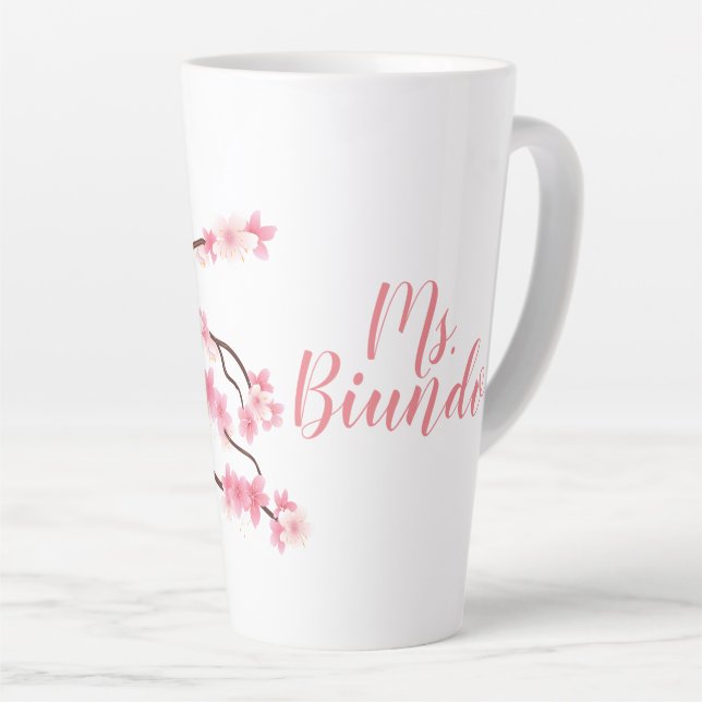 Mug en fleurs de cerisier personnalisée *Flower (Angle droit)