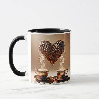 Mug en forme de coeur romantique - Cadeau parfait 