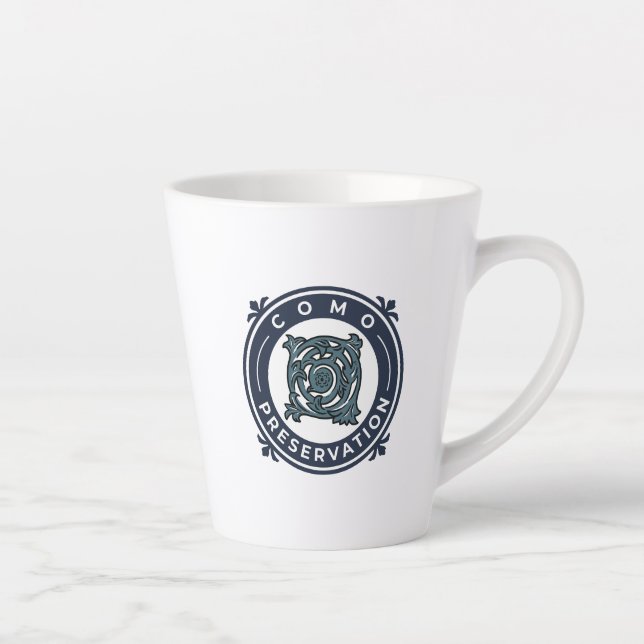 Mug en latte avec conception d'un logo unique (Droite)