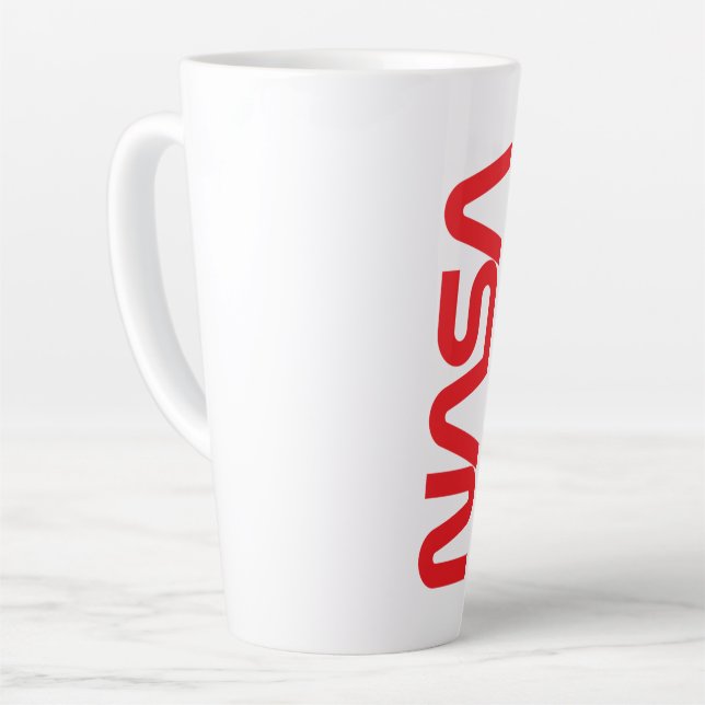 Mug en latte cirque Iconique de la NASA (blanc de  (Angle gauche)