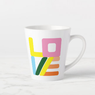 Mug en latte d'AMOUR multicolore