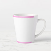 Mug en latte de bande rose