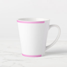 Mug en latte de bande rose