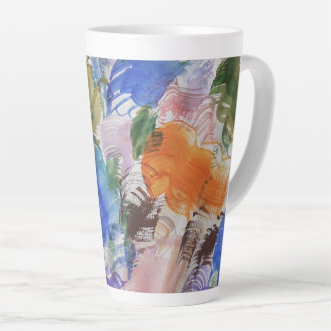 Mug en latte de couleur (Angle droit)