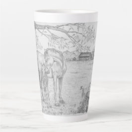 Mug en latte de jument et de poulain