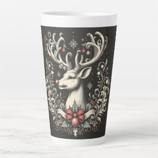 Mug en latte de rennes monochromes