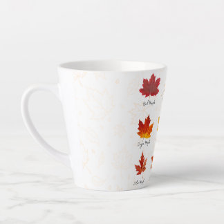 Mug en latte, l'automne laisse Mug pour elle