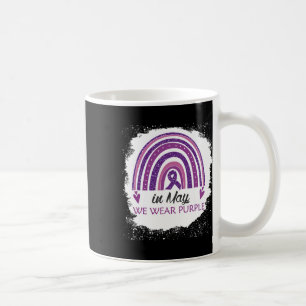 Mug En Mai Nous Portons Violet Bleu Rainbow Fibromyalg