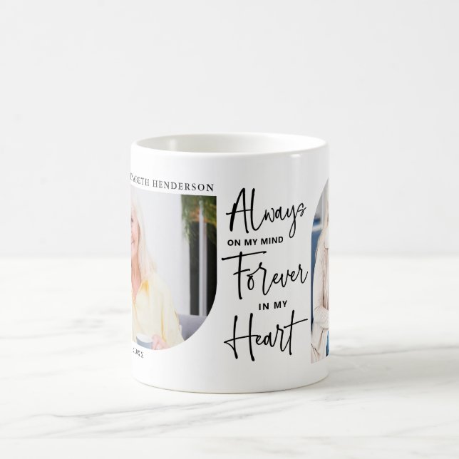 Mug En mémoire d'amour 2 photo (Centre)