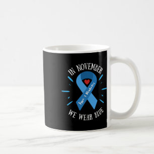 Mug En Novembre Nous Portons Bleu Diabète Guerriers La