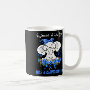 Mug En Novembre, Nous Portons Blue Elephant Diabetes A
