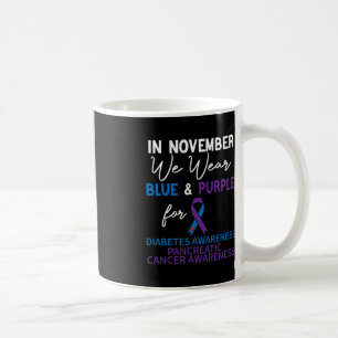 Mug En novembre, nous portons le cancer du diabète ble