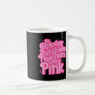 Mug En Octobre 2e année Enseignant Porter Pink Breast