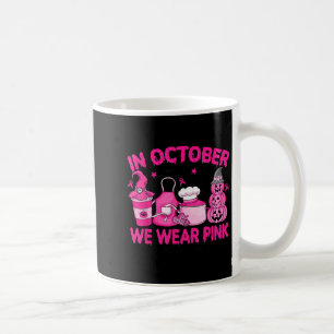 Mug En Octobre Nous Portons Nk Breast Cancer Cafétéria