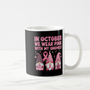Mug En Octobre Nous Portons Rose Avec Mon Gnomie Breas