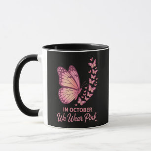 Mug En Octobre Papillon Sein Rose