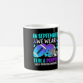 Mug En septembre, nous portons du ruban sarcelle viole