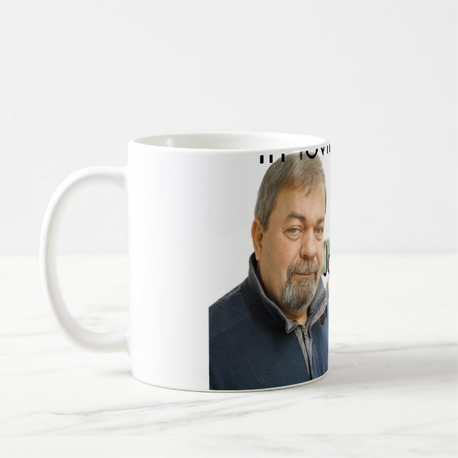 Mug En souvenir amoureux du nom de l'année photo funér (Gauche)