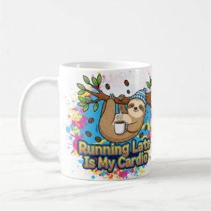 Mug En Tard, C'Est Mon Cartoon Cardio Sloth.