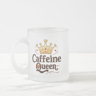 Mug en verre dépoli 10oz pour les amateurs de café