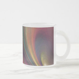 Mug en verre dépoli Abstrait arc-en-ciel