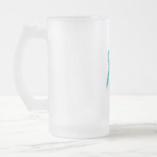 Mug en verre dépoli avec conception Abstraite de t