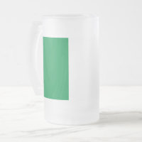 Mug en verre dépoli avec drapeau de l'Italie