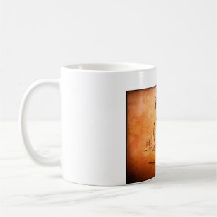Mug en verre dépoli, lapin de 10 oz dans le désert