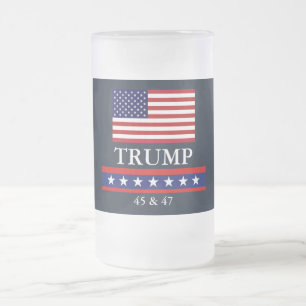 MUG EN VERRE DÉPOLI PRÉSIDENT DONALD TRUMP