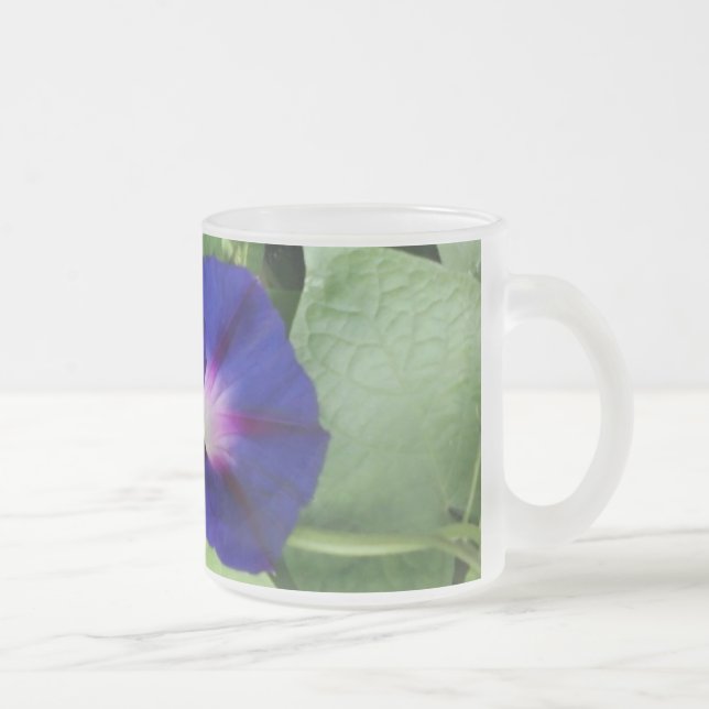 Mug en verre dépoli violet (Droit)