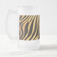 Mug en verre givré 16 oz - Posters de animaux écot